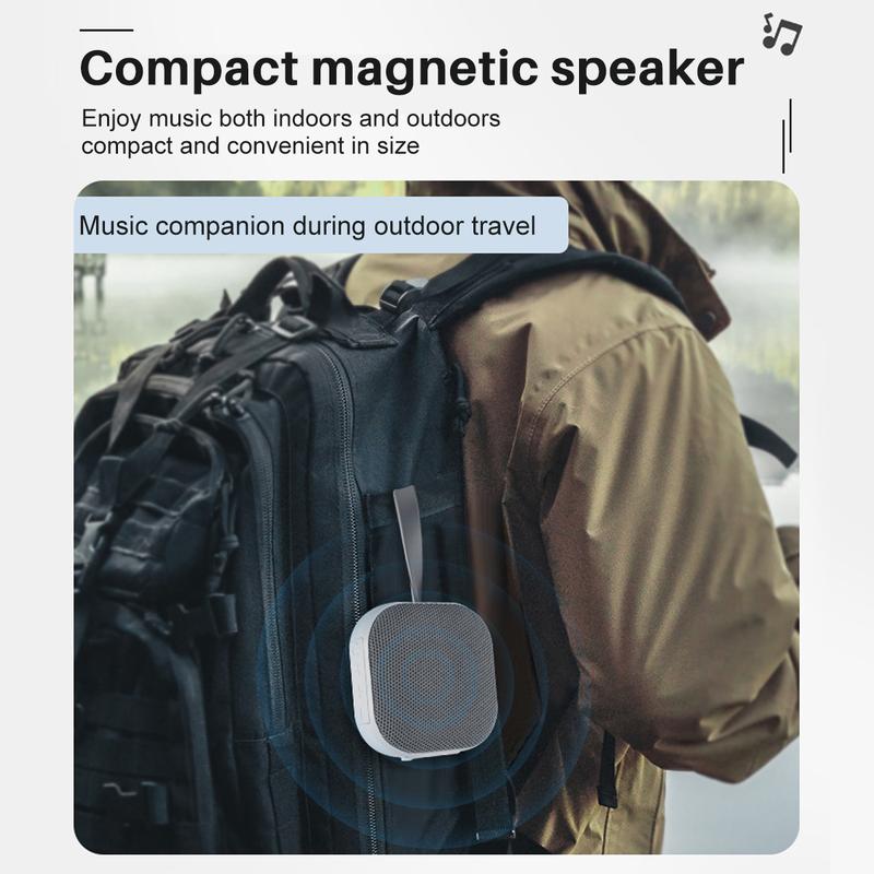 Golf Cart Speaker,Magnetic Portable Bluetooth Speaker for Golf Cart,5W Stereo Bass BT5.0 IPX6 Golf Speaker with MIC and Strap for Outdoor - 7